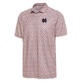 thumbnail image 2 of Men's Antigua  Pink Notre Dame Fighting Irish Desert Dry Dogwood Polo, 2 of 3