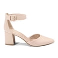 thumbnail image 3 of LuckLilac Women's Pointed Toe Pumps Block Heel Ankle Strap Adjustable Buckle Heels sandals Dress Shoes for Casual Party Daily Wear, 3 of 6