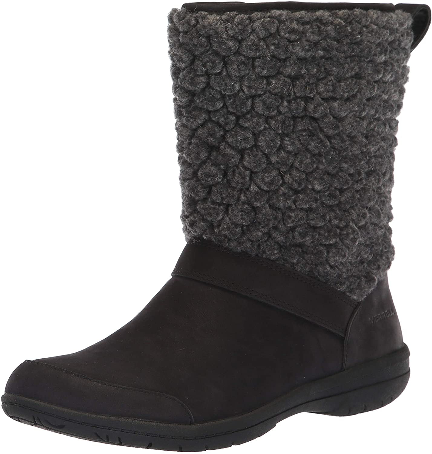 Merrell Women's Encore Kassie Tall Wool Fashion Boot, Black, 5 M US ...