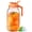 Orange, variant on VA1KENE Glass Pitcher with Lid, Mason Jar Pitcher with Spout and Handle for Lemonade, Iced Drinks, and Sun Tea 64oz Gray