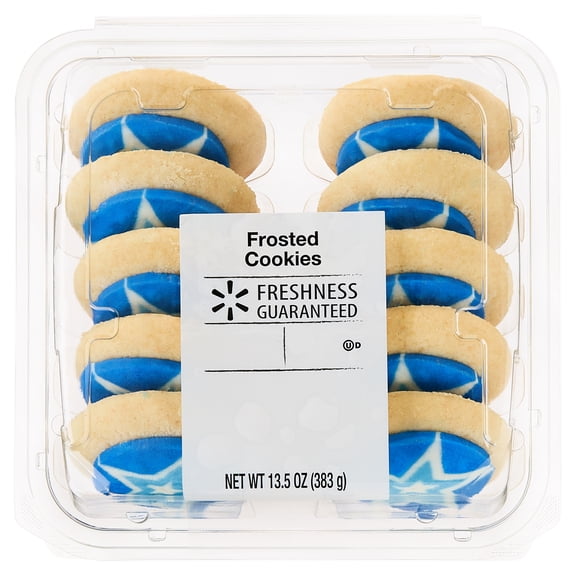 Freshness Guaranteed Star Frosted Sugar Cookies, 13.5 oz, 10 Count