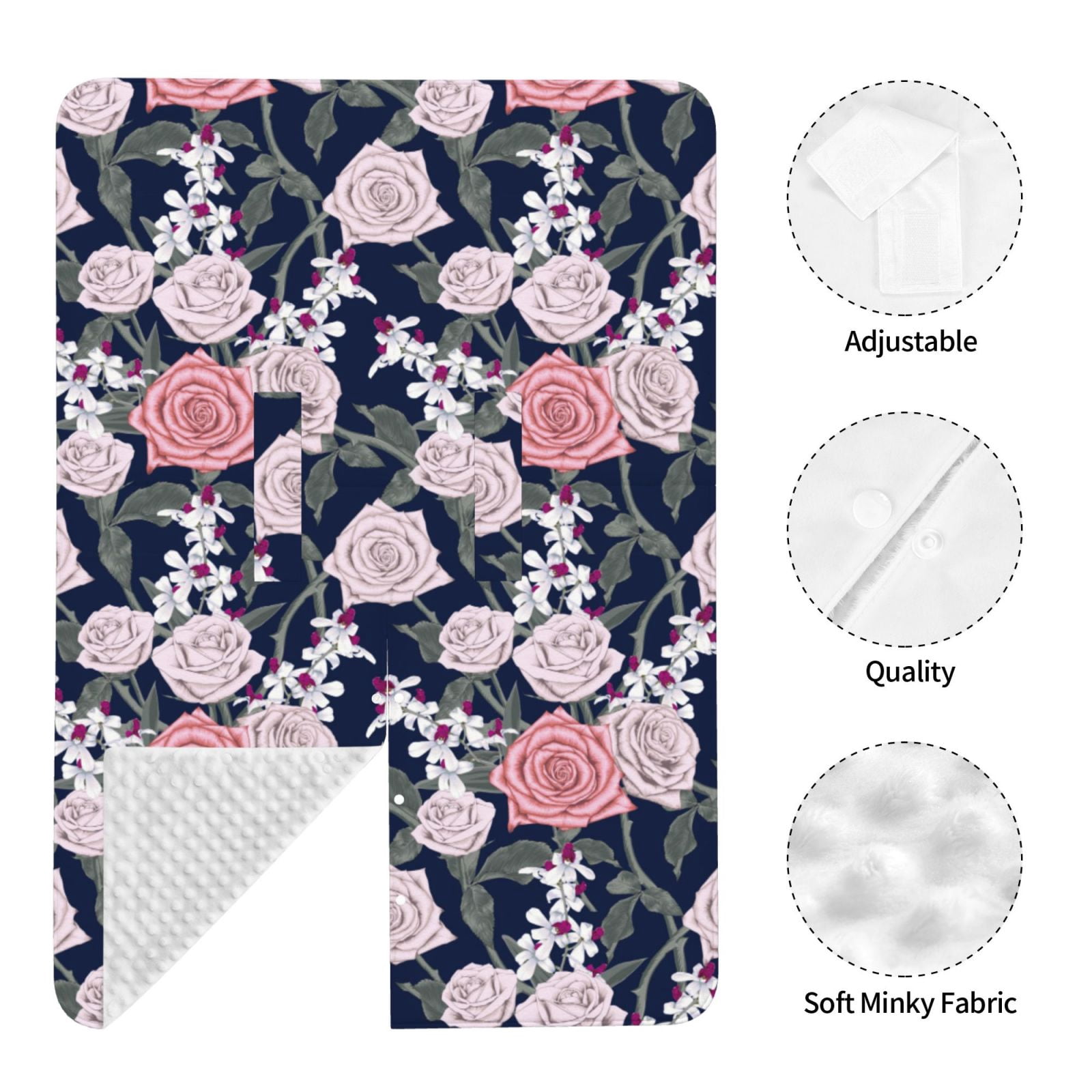 Car Seat Cover Baby - Gorgeous Pink Rose Flowers Breathable Infant Car Seat Cover for Baby Carseat, Lightweight Comfort Baby Essentials Must Haves Newborn Stuff for Girl Boy