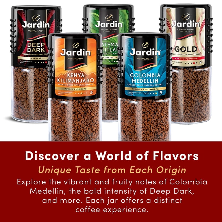 Jardin Freeze Dried Coffee 5-Pack - Instant Coffee Variety with