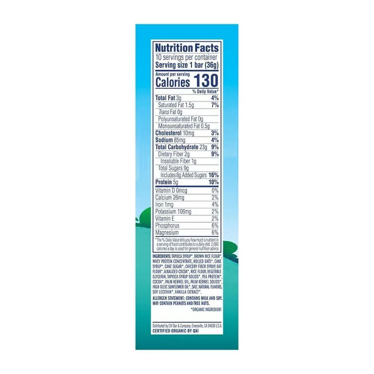 CLIF Kid ZBAR Protein Chocolate Mint Snack Bars