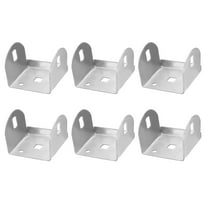 6pcs U Bracket for 2.17" Panels, 52x55x44mm Metal U Shaped Fasteners Brackets
