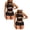 A002 Black M 2Pack, variant on 2Pcs Women's Black Micro Mini 2-Piece - Matching Sets, Sleeveless Cut Out Crop Tops Bodycon Shorts Set, Clothes, Night Out Outfits for Women, Matching Sets for Women, Women's Shorts Suit Khaki S