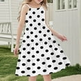 thumbnail image 4 of Nmnitkp Girls Dress Boho Kids Summer Sleeveless Sundress Patchwork Spaghetti Strap Dresses Black,11 Years, 4 of 7