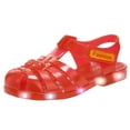 thumbnail image 3 of JUMEYU Girls Jelly Sandals Summer Costume Dress Shoes Fisherman Gladiator Flat Sandals for Toddler/Little Kid/Big Kid Size 12 (Red,Little Kids 12), 3 of 8