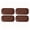 Brown, variant on Soft Car Knee Cushion Pad - Universal Automotive Interior Leg & Elbow Pillow - Comfort Support Pad for Center Console and Door Armrest - Premium Leather & Memory Foam