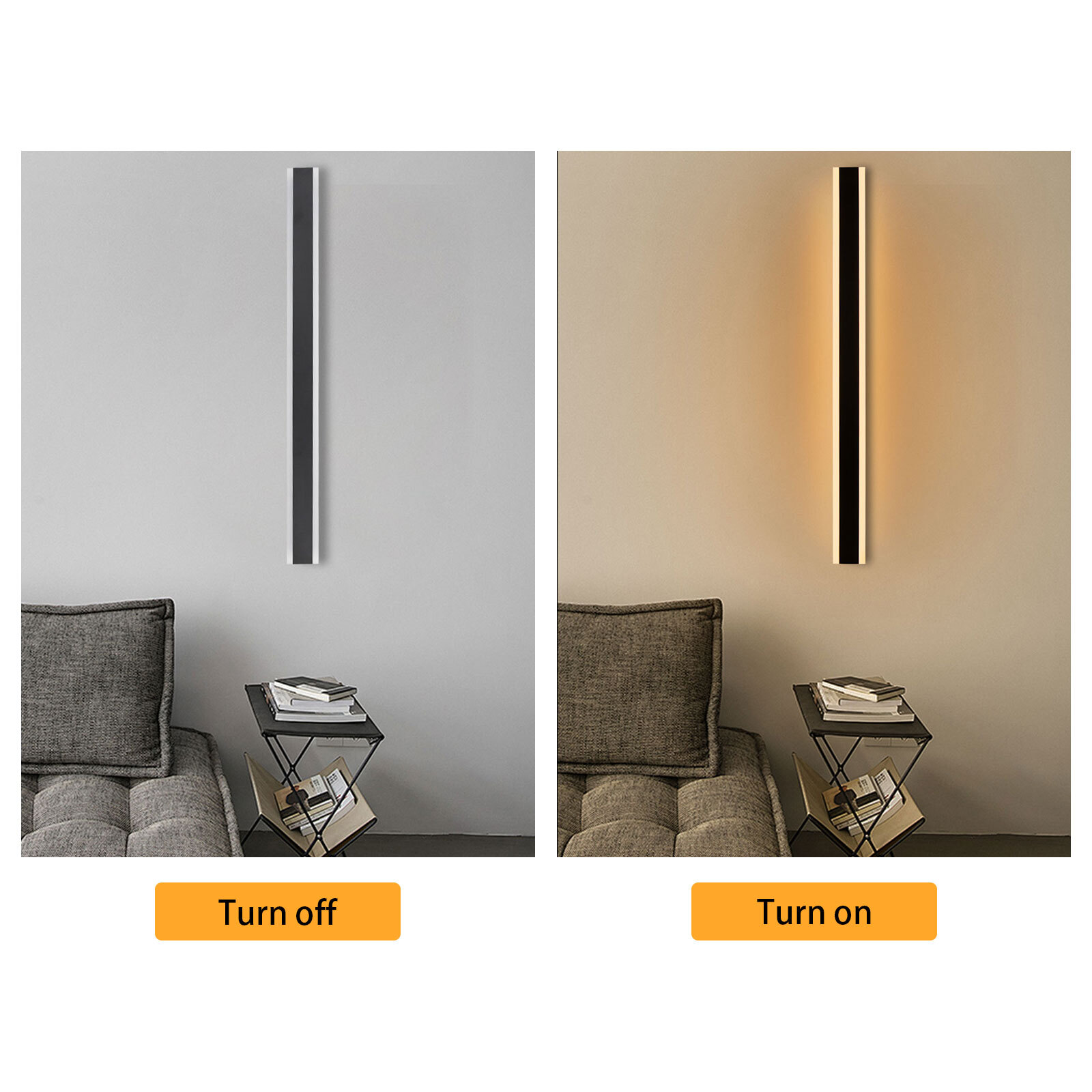 Modern Outdoor Wall Light, Wall Mount Lighting Fixture, 2Pcs Wall Lights