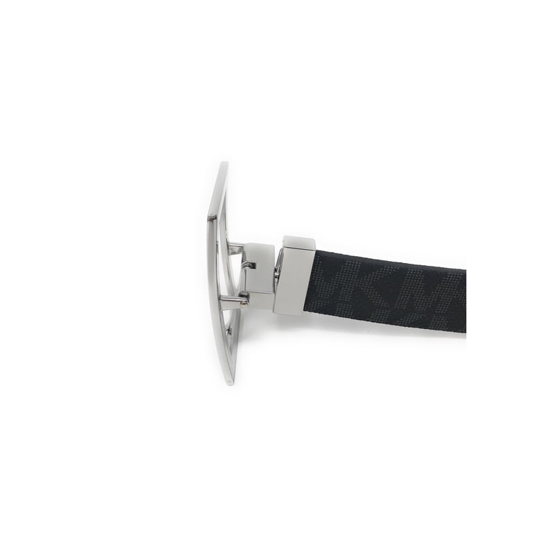 Michael Kors Women 32mm Triple Loop Logo Belt Black Large 551814C Reversible Michael Kors Women main image 4