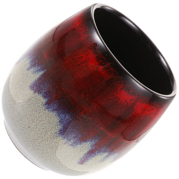 ifundom Red Ceramic Teacup Pattern for Use