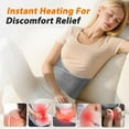thumbnail image 2 of Electric Waist Heating Pad for Men and Women Back Pain Relief, Heated Lower Back Wrap Pad for Period Cramps, Machine Washable Heated Waist Belt with 9 Heat Levels and 4 Time Settings, Gift for Mom Dad, 2 of 7