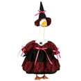 thumbnail image 4 of AuroraX Porch Goose Clothes Set 17 19 inch 23 inch Porch Goose Halloween Outfit Autumn Witch Dress Hat Kit Gothic Decorations Party Front Porch Goose 23 inch Clothing Halloween Decorations Outdoor, 4 of 9