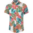 thumbnail image 2 of Mens Summer Tropical Shirts Short Sleeve Button Down Aloha Hawaiian Shirts, 2 of 7