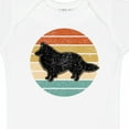 thumbnail image 4 of Inktastic Sheltie Dog Retro Sunset Boys or Girls Baby Bodysuit, 4 of 5