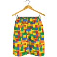 thumbnail image 2 of Creative Building Blocks 3d Printed Short Pants For Men Kids Fashion Summer Beach Shorts Cool Surf Board Shorts Swim Trunks, 2 of 4