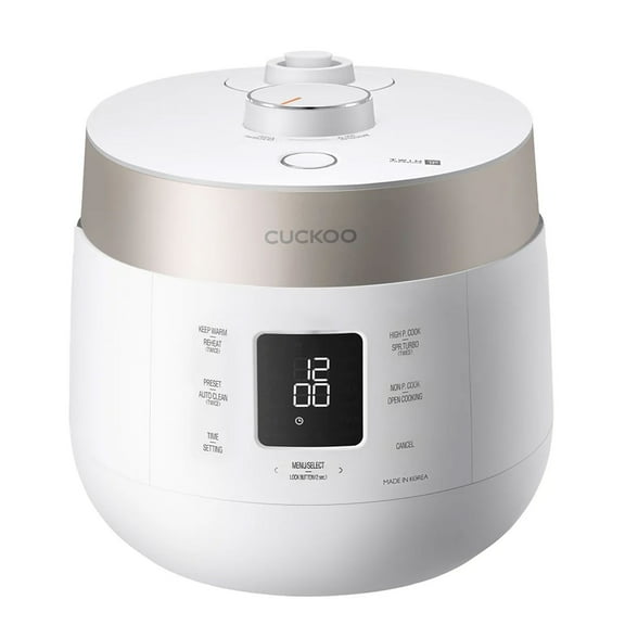 Open Box 6 Cup Twin Pressure Rice Cooker/Warmer w/ Nonstick Inner Pot, White