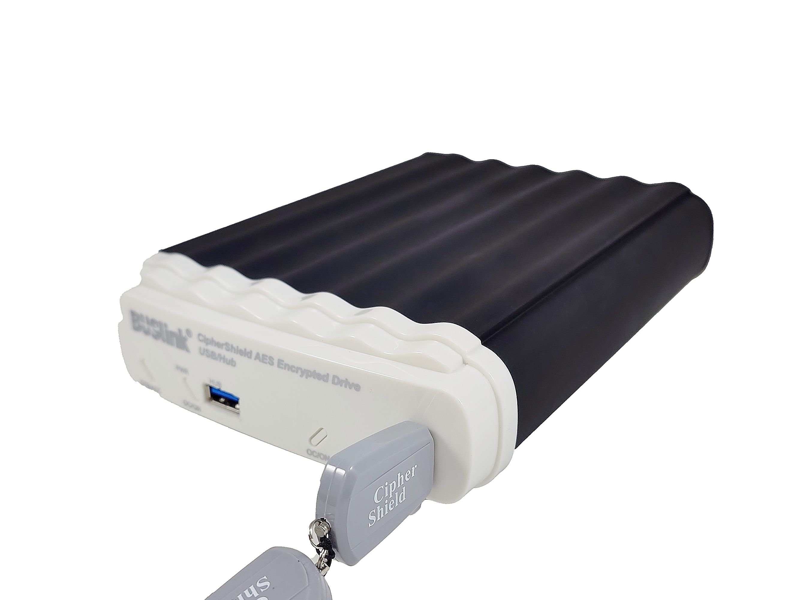 CSX-12THAM1 12TB HDD 1-port Hub USB 3.2 Gen 2/eSATA CipherShield Mode 1 Key 512-bit AES FIPS 140-2 HIPAA Encrypted External Secure Drive