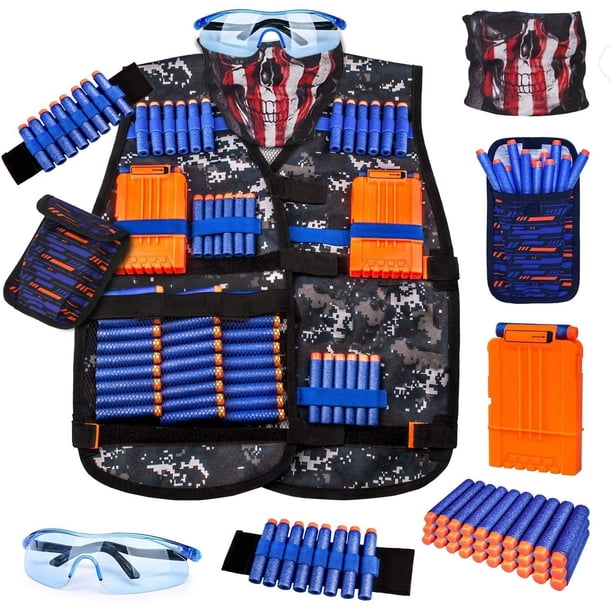 Kit de chaleco táctico KKONES para pistolas Nerf con accesorios para niños