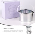 thumbnail image 2 of Quentinu 2 Pcs Pots de Remplacement pour Machine à Fondre la Cire Chauffe-Cire Poêle Intérieure Récipient en Métal, 2 of 6