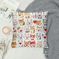 thumbnail image 2 of Nawypu  Cute Cat Love Boop Kiss Throw Pillow Covers Decorate Home Bedroom Living Room Wedding Room Cat Lovers Girls Kids Room, Pillowcase,Cat Mom Cat Owners Cat Lovers Valentine Gifts, 2 of 5