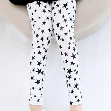 

THE WILD Kids Baby Girls Printing Flower Ninth Pants Tight Toddler Leggings