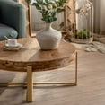 thumbnail image 5 of Heyizhuo 31.29" Modern Retro Splicing Round Coffee Table, 5 of 9