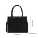 thumbnail image 3 of Multi functional PU Tote Shoulder Bag with Quilted Pattern Handbag for Work School and Travel Green, 3 of 4