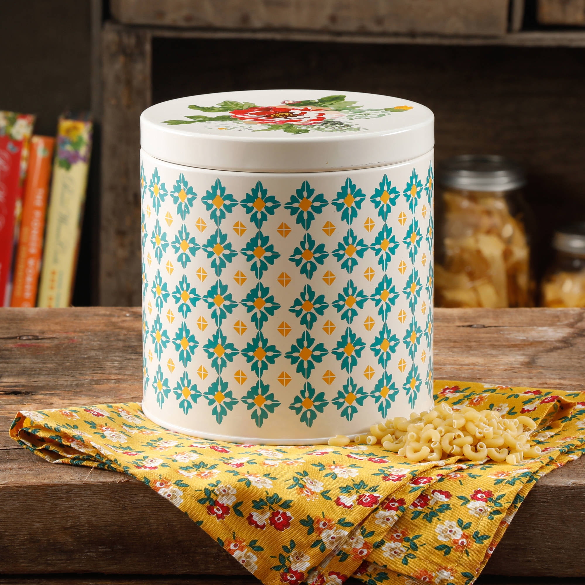 The Pioneer Woman Large Canister, Multiple Colors