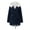 Dark Blue, variant on Winter Warm Coats for Women, Ladies Long Coat Hoodies Collar Jacket Slim Parkas Outwear Coats Red L