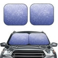 thumbnail image 2 of Haiem Glittering Blue Purple Car Windshield Sun Shade (2 Pieces) Foldable Windshield Sun Shade Car Accessories for Truck SUV Pickup-Small, 2 of 7