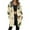 Yellow, variant on Jacket Women Longline Jackets Christmas Print Winter Cozy Lined Full Zip Outerwear for Cold Weather Coats for Women Black L