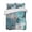 Teal Gray, variant on Quilts Queen Size, Teal Grey Soft Comforter Bedding Set for Bed, Abstract Art Oil Painting Modern Geometric Lightweight Quilted Bedspread with Pillow Cover(2 Pieces) for All Season, 90x96 Inch