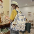 thumbnail image 4 of Mochila Escolar Femenina Versión Coreana De Harajuku De Gran Capacidad Para Estudiantes De Escuela Primaria De Alta Calidad ins wild Estudiante De Secundaria, 4 of 4