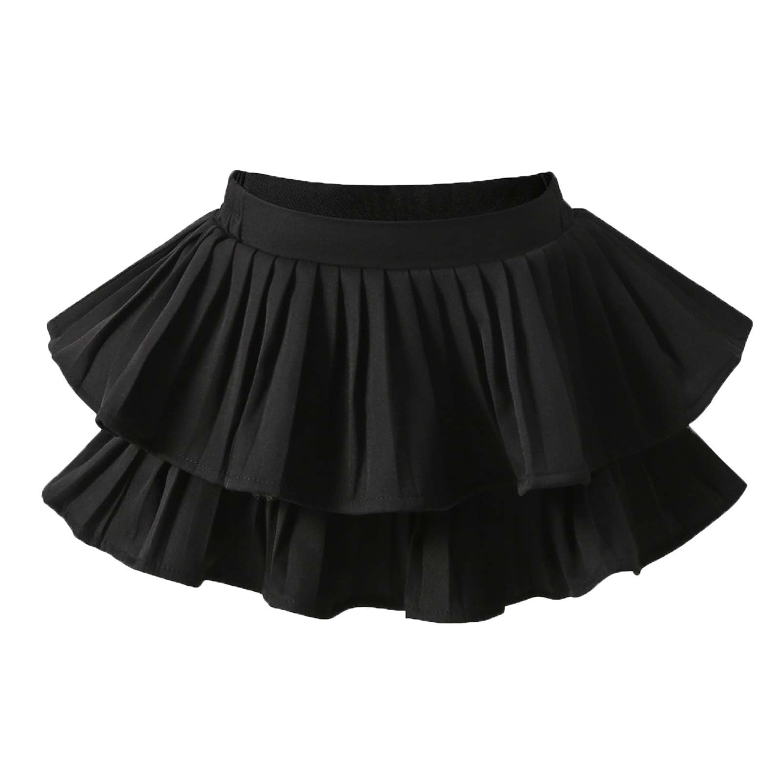 IULZEBTY Girls Dresses Mini Pleated Skirt Skort for Toddler Summer