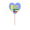 thumbnail image 1 of I Am From Equatorial Guinea Toothpick Flags Heart Lable Cupcake Picks, 1 of 3