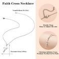 thumbnail image 4 of Faith Cross Necklace Jewelry for Women Silver Jesus Christian Pendant Necklaces Gifts for Mom, 4 of 5