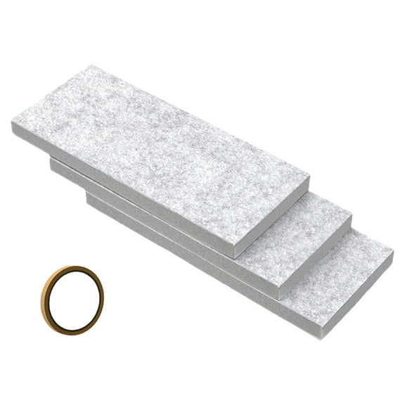 3PCS Felt Foam Insulation Panels for Air Conditioning Window Seal Adjustable Weatherproof Air Conditioning Vent Covers