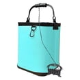 thumbnail image 3 of guohui Fishing Bucket Portable EVA Organizer Gear Storage Wash Basin Fish Holder Sturdy Rope Handle Car Cleaning Multifunctional Utility Suitable for Camping Fishing Traveling Outdoor Blue, 3 of 8