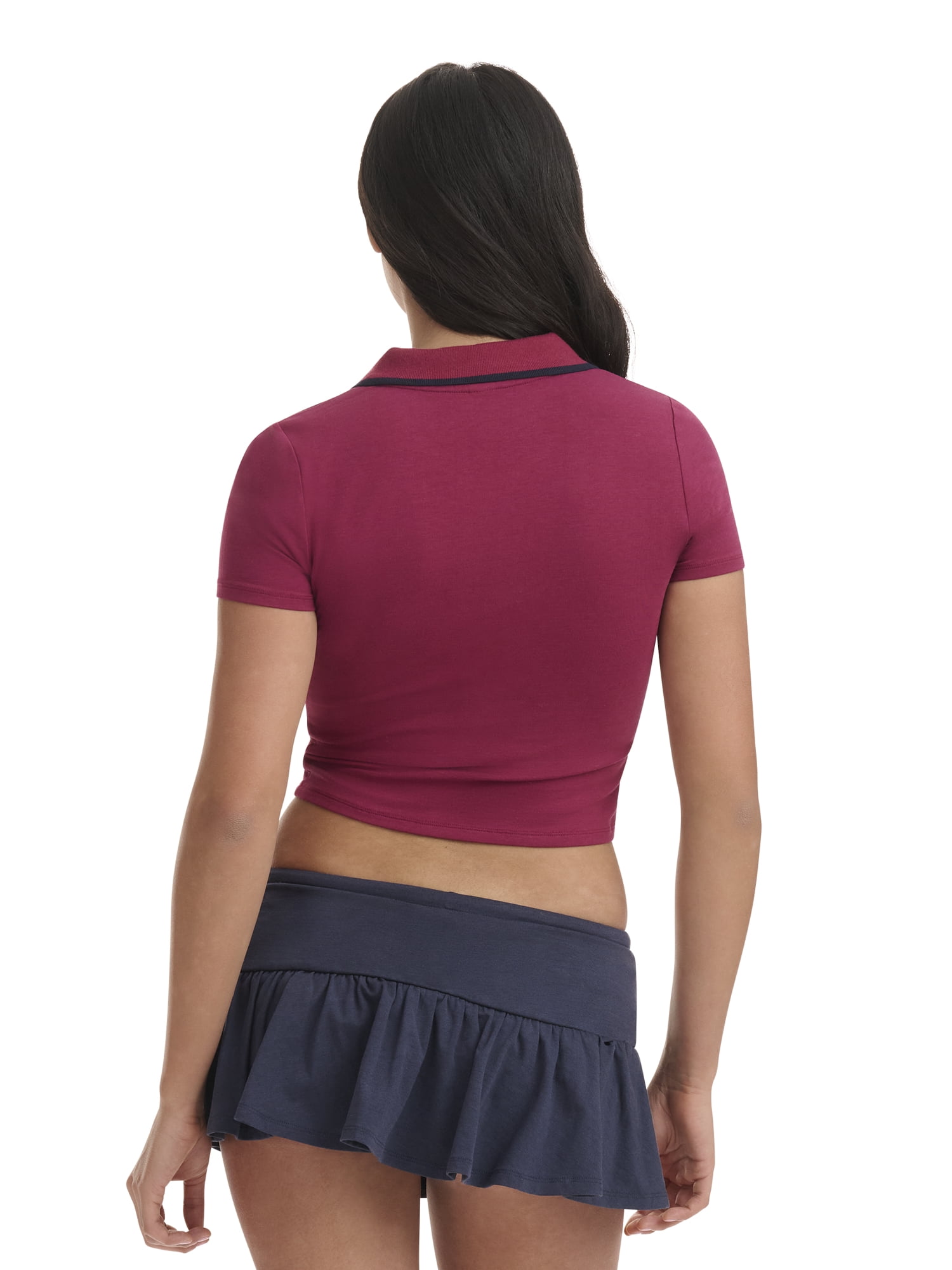 Mills by Millie Bobby Brown Women's Cut and Sew Polo, Sizes XXS-XXL