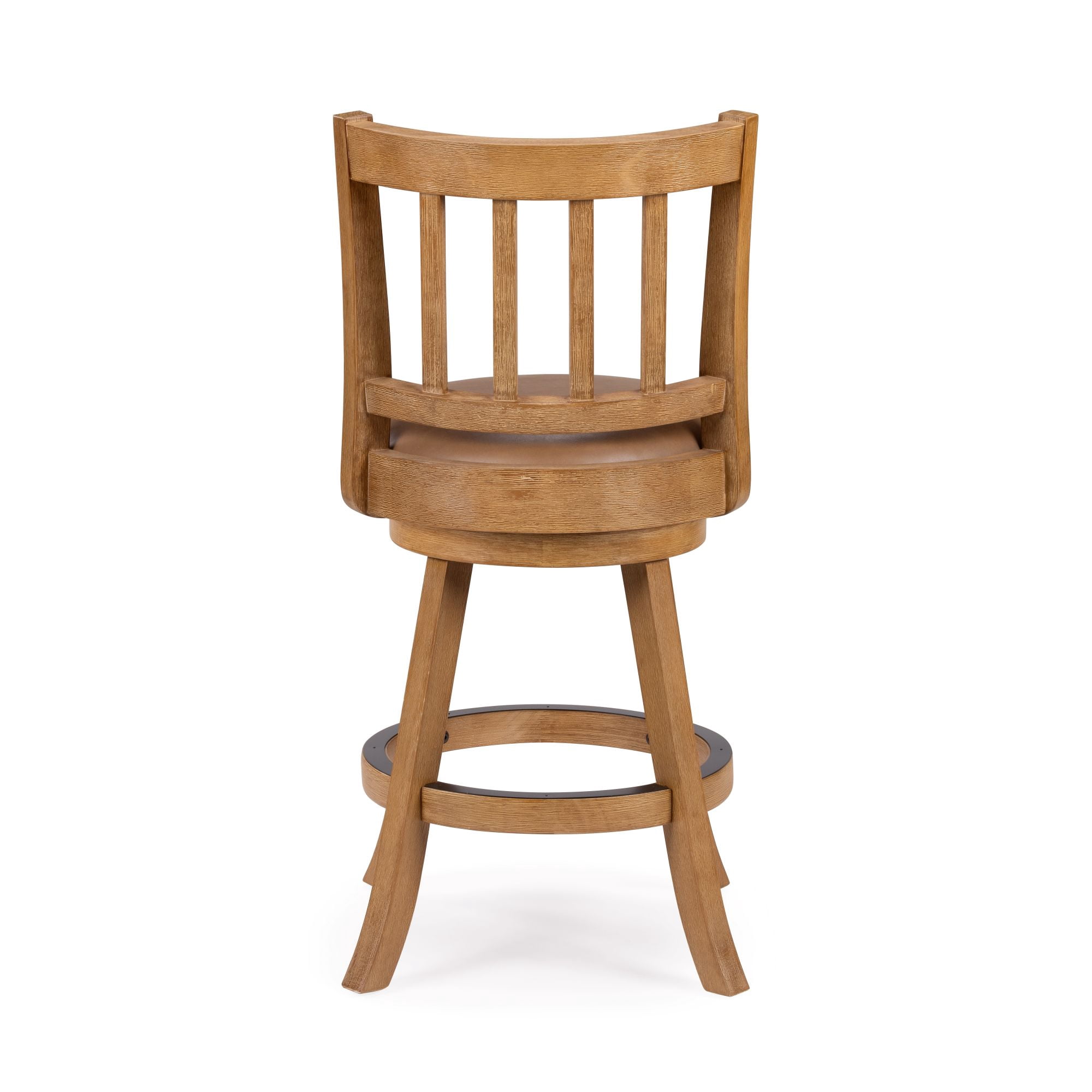 Sheldon Swivel Counter Stool - Driftwood Wire-Brush