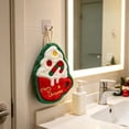 thumbnail image 4 of OAVQHLG3B Christmas Hand Towels with Hanging Loop Soft Santa Dishtowels Xmas Hanging Washcloths Christmas Holiday Bathroom Kitchen Dish Towels Set for Drying Cleaning Cooking, 4 of 8