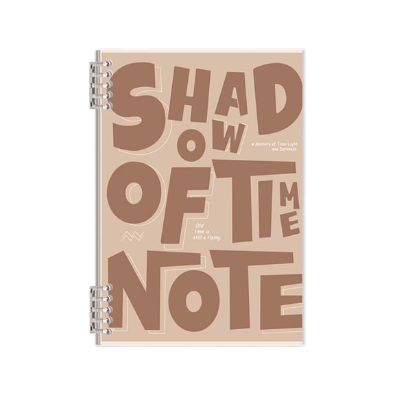 Nkmbld Notebook for Working Hard Cover Water Proof Notebook Large Size Horizontal Line Detachable Handwriting Notepad, Brown