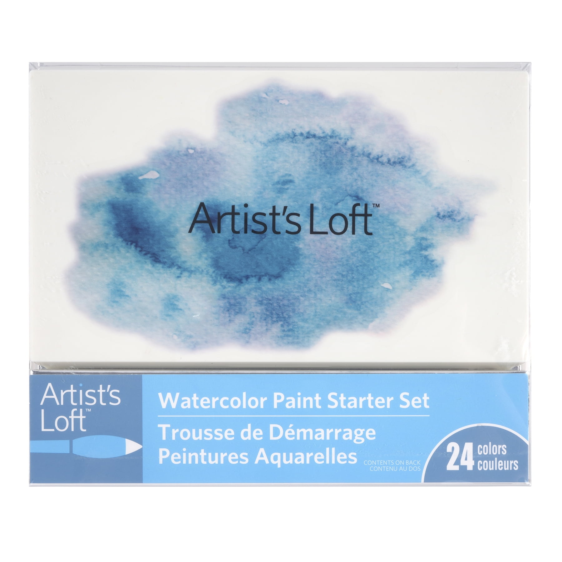24 Half Pans Watercolor Paint Starter Set by Artist's Loft