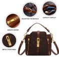 thumbnail image 3 of Bolso bandolera para mujer, cartera de viaje suave y a la moda con correa ajustable, 3 of 5