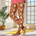thumbnail image 5 of Qingpeng Womens Trendy Halloween Printed Leggings Stretch Skinny Yoga Pants Casual Base Layer Pants for Holiday Wear, 5 of 5