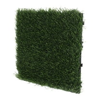 OUNONA Realistic Artificial Turf Interlocking Turf Square Artificial Grass Tile For Garden Backyard Home Patio Decoration