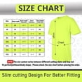 thumbnail image 2 of Gildan High Visibility Men T-Shirt, Short Sleeve Hi Vis Work Safety Green Tee, 2XL, 2 of 6
