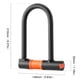 thumbnail image 5 of Bike U Lock Antirrobo Ciclismo Candado a prueba de polvo con 2 llaves para motocicleta Scooter Tmvgtek Accesorios para bicicletas, 5 of 5